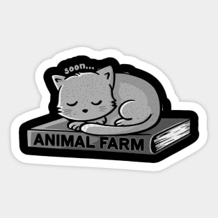 Animal Farm Black Sticker